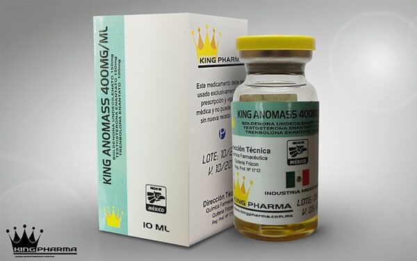 King Anomass (Enantato de Testosterona, Undecilenato de Boldenona, Enantato de Trembolona) 400mg / 10ml – King Pharma